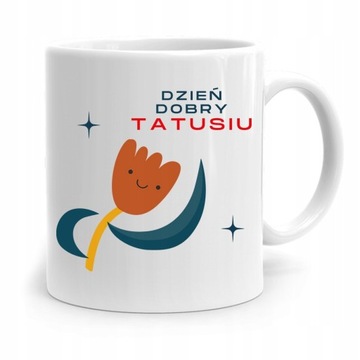 KUBEK NA DZIEŃ OJCA DLA TATY DZIEŃ DOBRY TATUSIU z Nadrukiem ze Zdjęciem