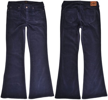 Moda Ubrania damskie Spodnie jeansowe Jeansy dzwony Lee dzwony W30 L31 jak nowe