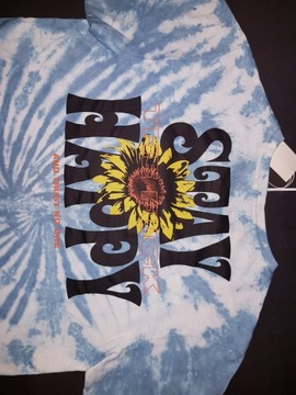 koszulka męskia tie dye t-shirt męski L STAY HAPPY