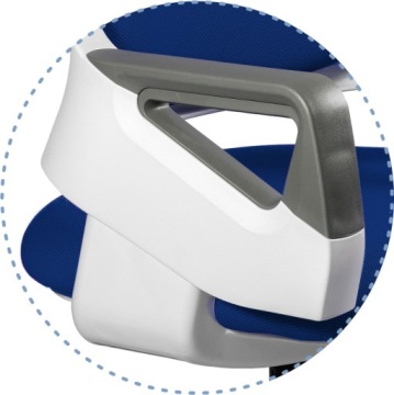 ROOKEE Уникальный вращающийся стул синего цвета.