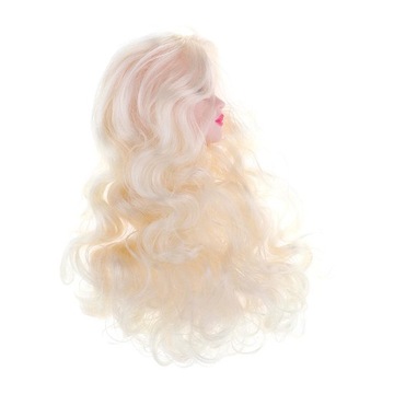 Скульптура головы BJD 1/4 со светло-золотыми волосами куклы