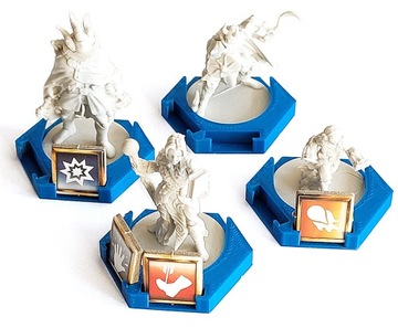 Gloomhaven Szczęki Lwa podstawki pod postacie 4szt