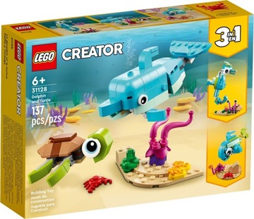LEGO Creator 3 w 1 Delfin i żółw 31128