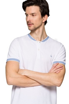 Koszulka Męska Polo Biała Lancerto Rafael M