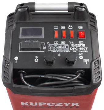 Prostownik z rozruchem do ładowania akumulatorów 12V / 24V DFC-450T Kupczyk