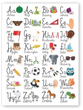 Alfabet dla dzieci Obrazek 21x30 plakat