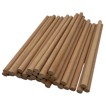 Drążek do makramy 10mm 30cm drewniany kijek naturalny surowy