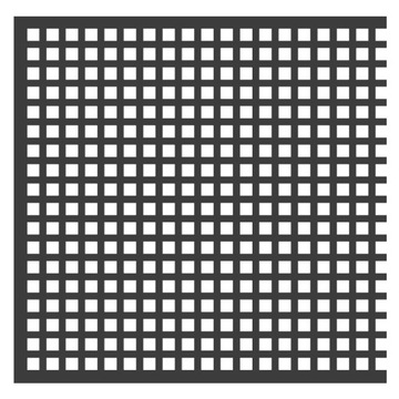 BLACHA PERFOROWANA 1000 x 1000 SUROWA 2 mm Qg 5 -8