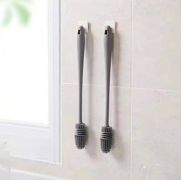 AG943 СИЛИКОНОВАЯ ЩЕТКА ДЛЯ МЫТЬЯ БУТЫЛОК 27СМ СЕРАЯ