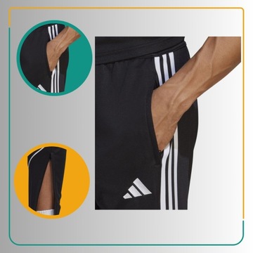 Adidas spodnie męskie sportowe treningowe Tiro 23 Czarne roz.XL