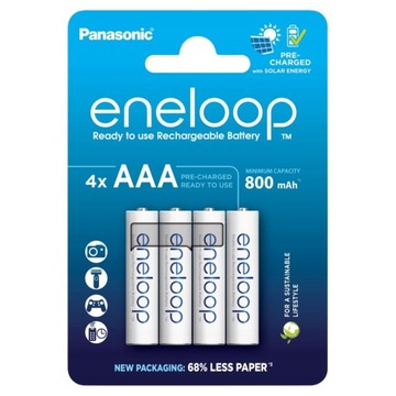 4x BATERIE AKUMULATORKI ENELOOP AAA R03 800 mAh