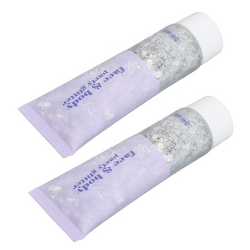 2 шт Гель-блеск для лица и тела Гель-блеск голографический для тела