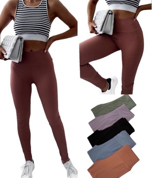 LEGGINSY PRĄŻKOWANE SPODNIE PRĄŻEK GETRY 4XL/5XL