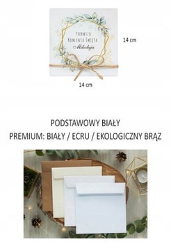 Zaproszenia na Pierwszą Komunię Świętą komunijne PERSONALIZOWANE+ GRATIS