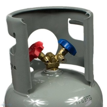 ДВУХКЛАПАННЫЙ ЦИЛИНДР ДЛЯ РЕКУПЕРАЦИИ ХЛАДАГЕНТА 12 кг 48 бар