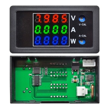 Вольтметр 0–100 В Амперметр 0–10 А Ваттметр RRB