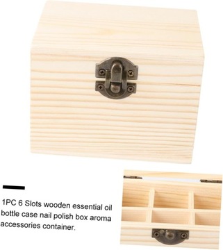 1 6 деревянных органайзеров для эфирных масел, футляр для бутылок с эфирными маслами