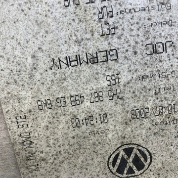 Podsufitka tył + przód komplet zestaw VW T5 MULTIVAN 2 x drzwi 03r