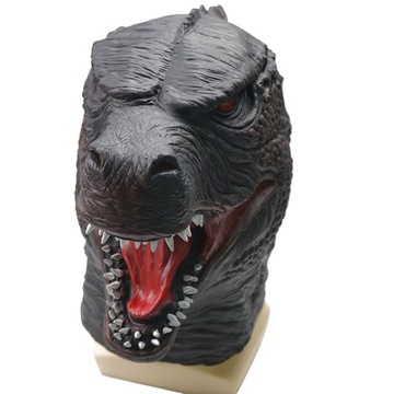 Lateksowa maska Godzilli na imprezę Halloween