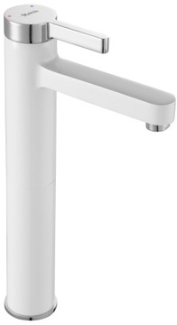 Bateria umywalkowa Polo Wysoka Biała Chrom - REA