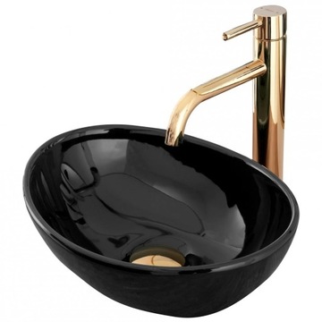 Umywalka ceramiczna nablatowa Sofia Mini Black