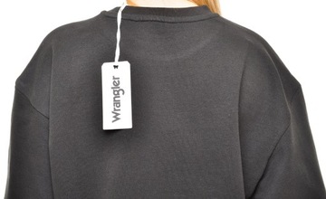 WRANGLER bluza faded black LOGO SWEAT _ M