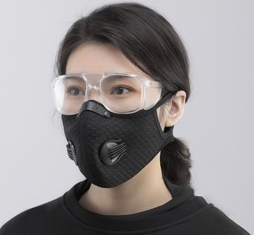 СПОРТИВНАЯ МАСКА ДЛЯ БЕГОВОГО ВЕЛОСИПЕДА С ФИЛЬТРОМ KN95