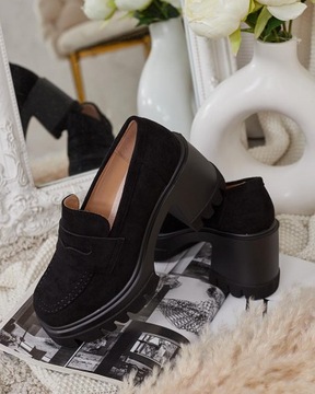 ЧЕРНЫЕ ЖЕНСКИЕ МОКАСИНЫ NARVOTI 40