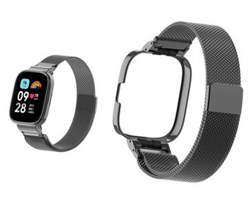 Pasek BRANSOLETA MEDIOLAŃSKA do Xiaomi Redmi Watch 3 ACTIVE CZARNA