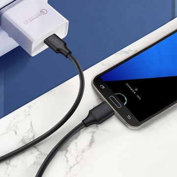 КАБЕЛЬ UGREEN ПРОЧНЫЙ ПРОВОД ДЛЯ НАКОПИТЕЛЯ USB 3.0 К MICROUSB-B 3.0 5 ГБ/С 2.1A 1M