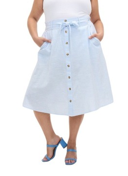 SPÓDNICA W PASKI MIDI ZIZZI PLUS SIZE 625B 52