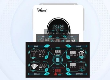 10 кВт солнечный инвертор 10200 Вт автономный гибридный гибрид 48 В двойной 2 x MPPT