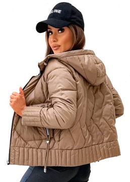 WIOSENNA_JESIENNA_Pikowana Modna Przejściówka - 3XL