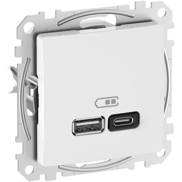 Sedna Design Gniazdo USB A+C 45W białe