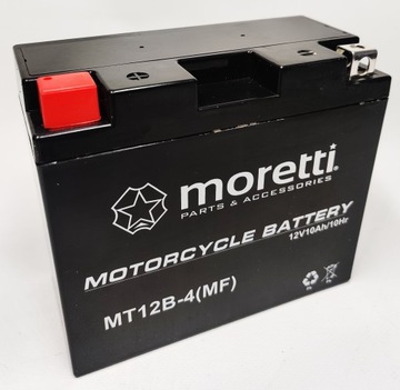 Akumulator Moretti AGM MT12B YT12B-BS 10AH 125A