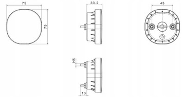 LAMPA COFANIA LED 12/24V E9 EMC FRISTOM