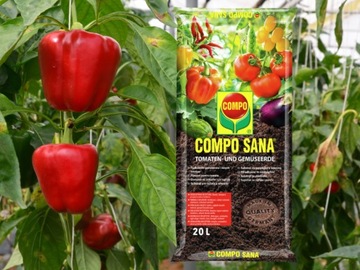 ЗЕМЛЯНОЙ СУБСТРАТ ДЛЯ ОВОЩЕЙ ПОМИДОРЫ ПЕРЕЦ ОГУРЦЫ ТРАВЫ САЛАТ 20Л КОМПО