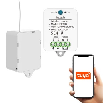 BEZBATERYJNY BEZPRZEWODOWY WŁĄCZNIK TUYA WIFI - R3