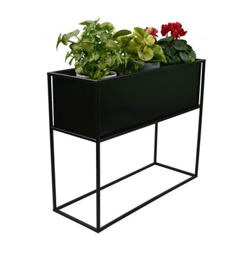 KWIETNIK LOFT METALOWY ZE SKRZYNKĄ 50x64x23 CM