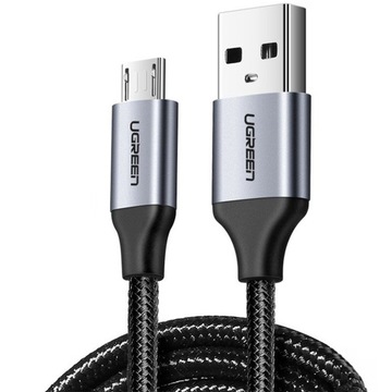 Kabel Ugreen USB-A - micro USB 2.4A QC 3.0, 1m