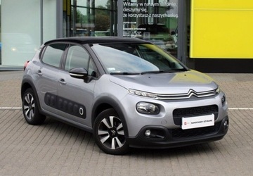 Citroen C3 III Hatchback 1.2 PureTech 82KM 2019 Citroen C3 1.2 Benz 83KM SHINE Salon PL Serwis ASO Car Play Kamera ALU Air, zdjęcie 3
