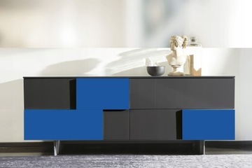 МЕБЕЛЬНЫЙ ШПОН САМОКЛЕЯЩИЙСЯ 45х50 МАТОВЫЙ СИНИЙ