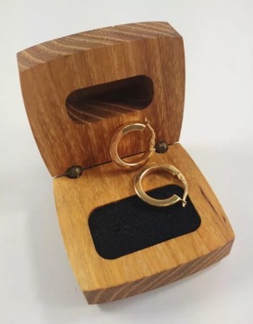 ZŁOTE KOLCZYKI MAŁE KOŁA P585 1,69G