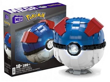 Mega Bloks Mega Construx Pokemon klocki Duży GreatBall HMW04