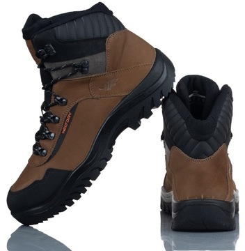 BUTY MĘSKIE 4F TREKKINGOWE WODOODPORNE ZIMOWE OBMH273 44S R-42