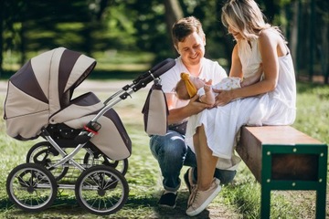 Wózek dziecięcy klasyczny głęboki spacerowy fotel