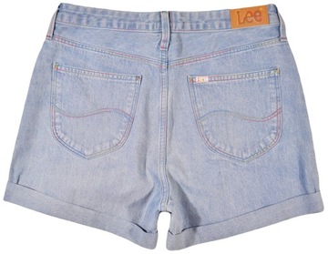 LEE spodenki high blue jeans MOM SHORT W28