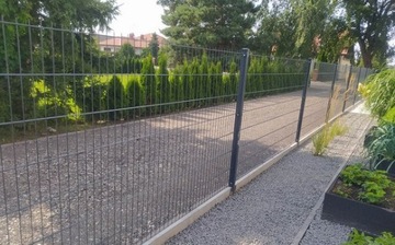 ogrodzenie panelowe podmurówka betonow 2D 6/5/6 1,19m