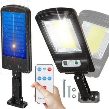 Lampa uliczna solarna czujnik ruchu+pilot