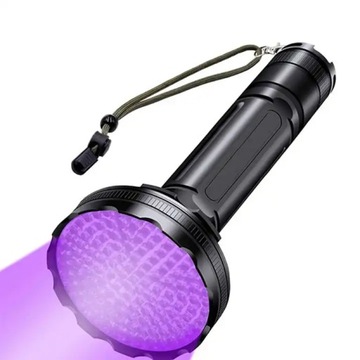 УФ-ФОНАРИК ЯНТАРНЫЙ ДЕТЕКТОР 128LED 395нм